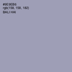 #9E9EB6 - Bali Hai Color Image